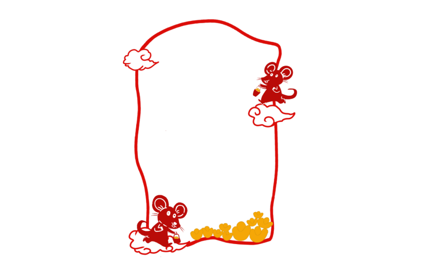 元素中国风新年边框
