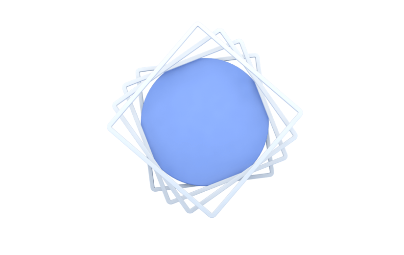 元素C4D立体蓝色简约优惠券