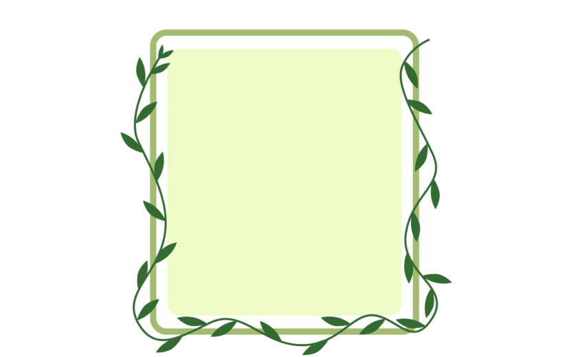 元素 花纹 边框 装饰 绿色 标题装饰 标题 夏天