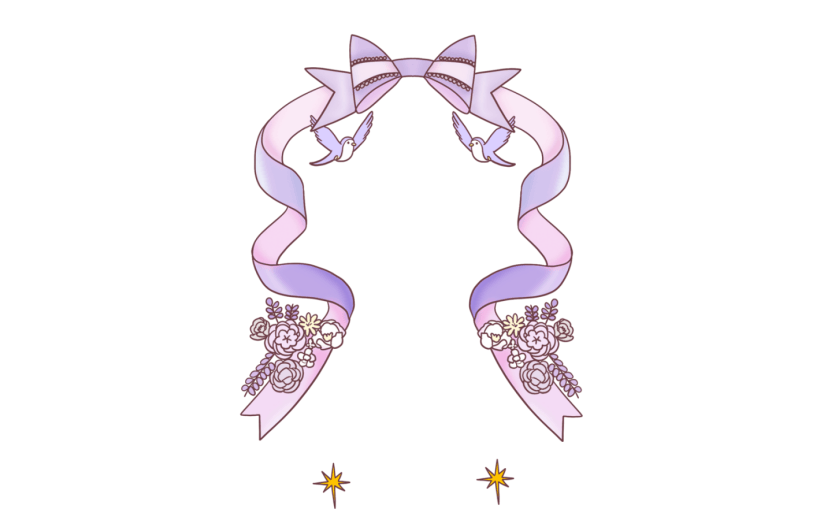 元素卡通风女神节边框插画元素