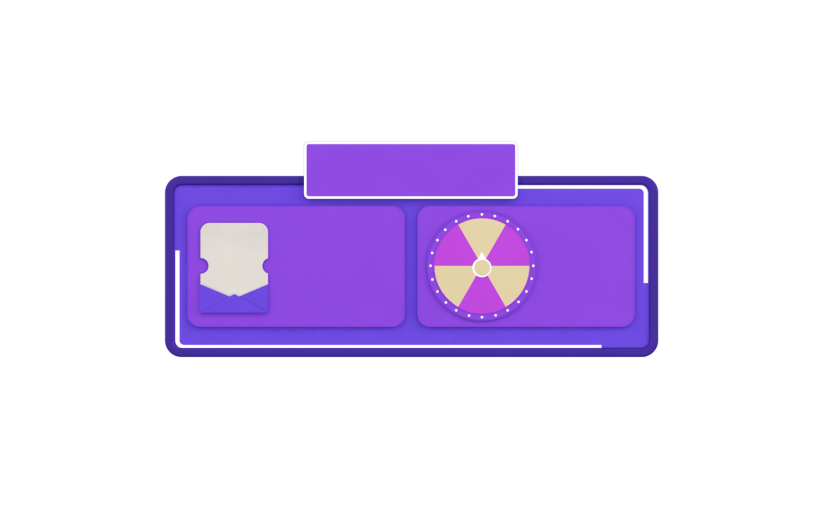 元素C4D立体紫色简约转盘优惠活动2009092