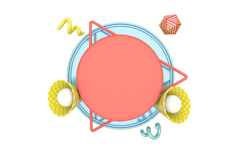 元素C4D立体文字背板