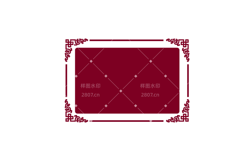 元素复古边框对话框标签