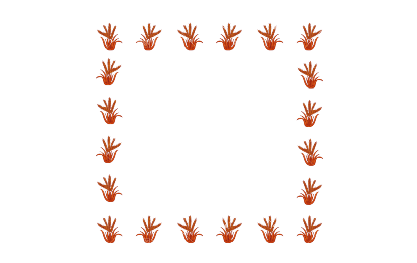 元素卡通手绘立秋边框