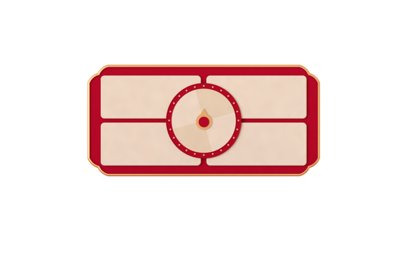 元素C4D立体红色简约转盘装饰200925