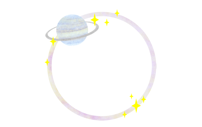 创意星球风格可爱的边框贴纸