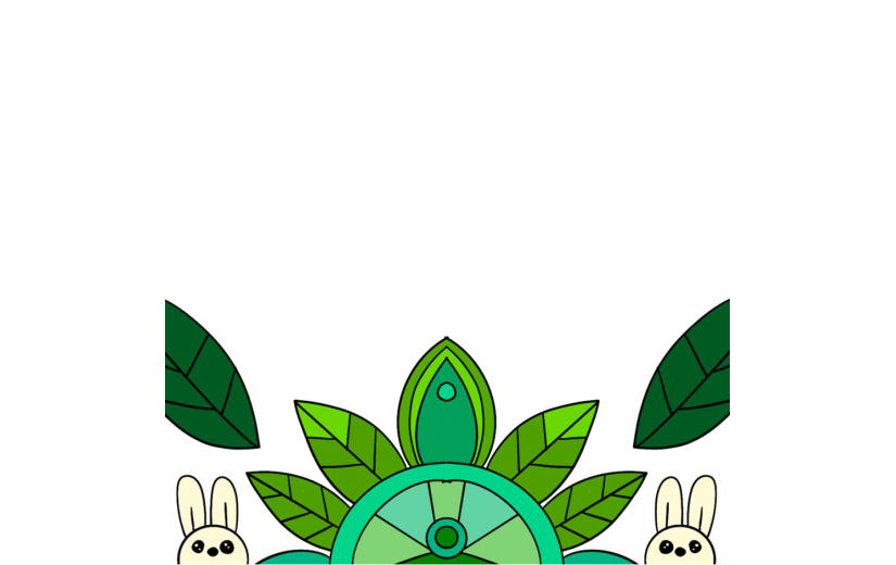 元素卡通风植树节边框插画元素