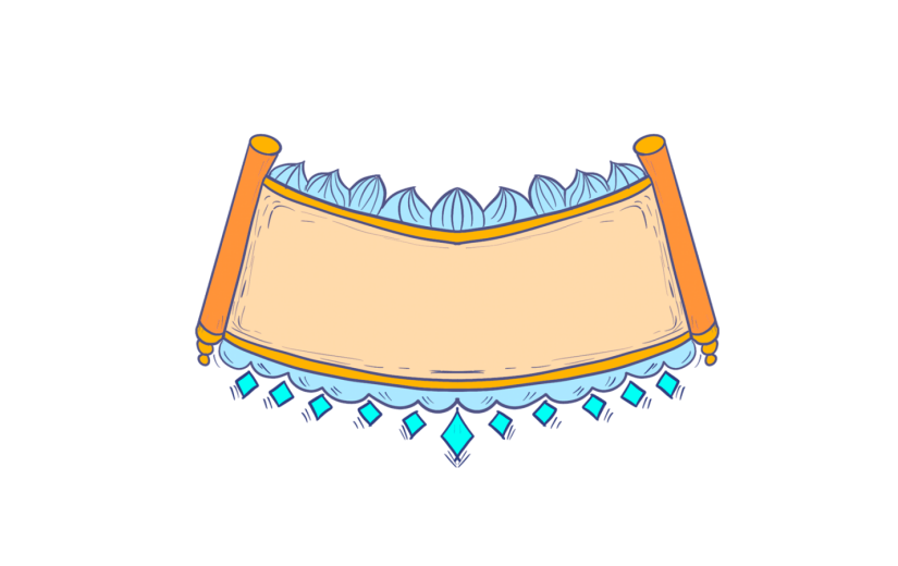 元素卡通风标题框插画元素