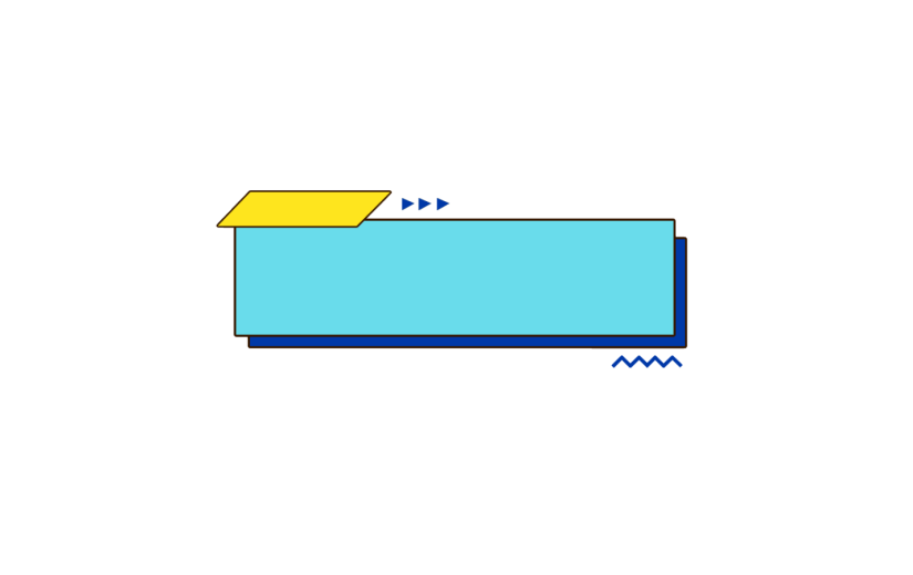 元素几何潮流对话框边框
