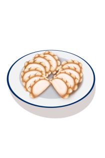 简约手绘新春美食饺子元素