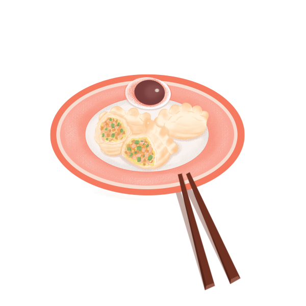 新年春节新春美食食物饺子