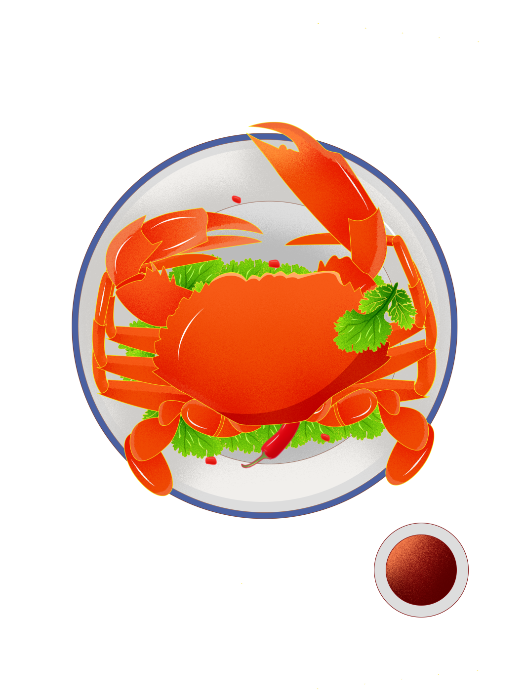 新春午夜饭节日元素