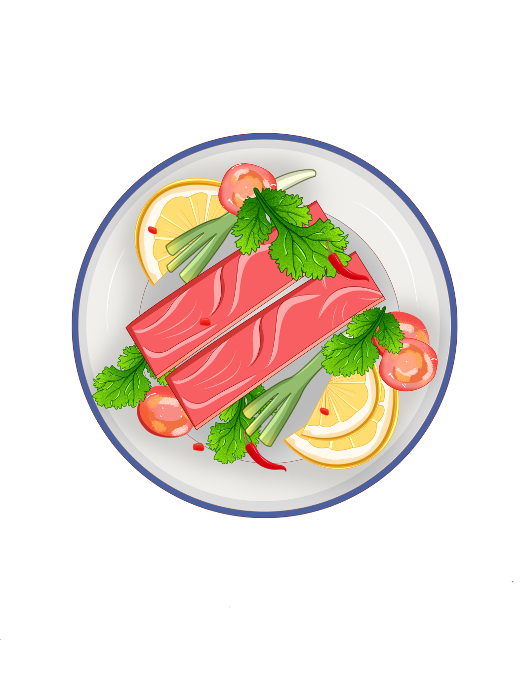 新春美食中国风元素