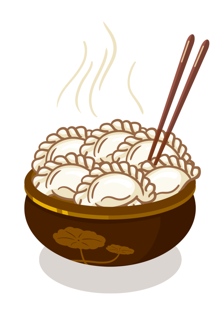 中国节日美食饺子元素 美食元素 饺子元素