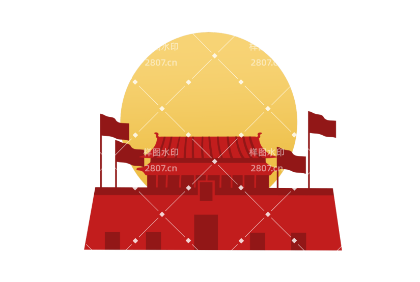 国庆节党建天安门