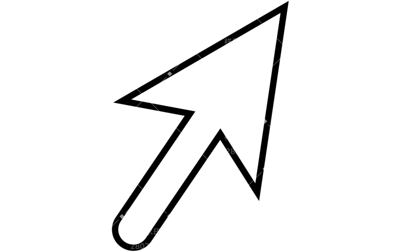 图标系列-通用-箭头点击矢量图标贴纸