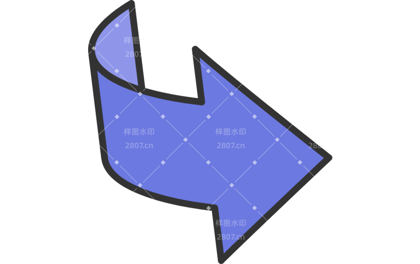 通用箭头卡通感贴纸