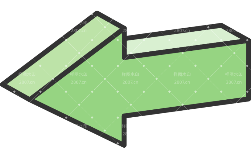 通用箭头卡通感贴纸