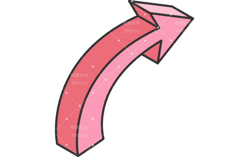 通用箭头卡通感贴纸