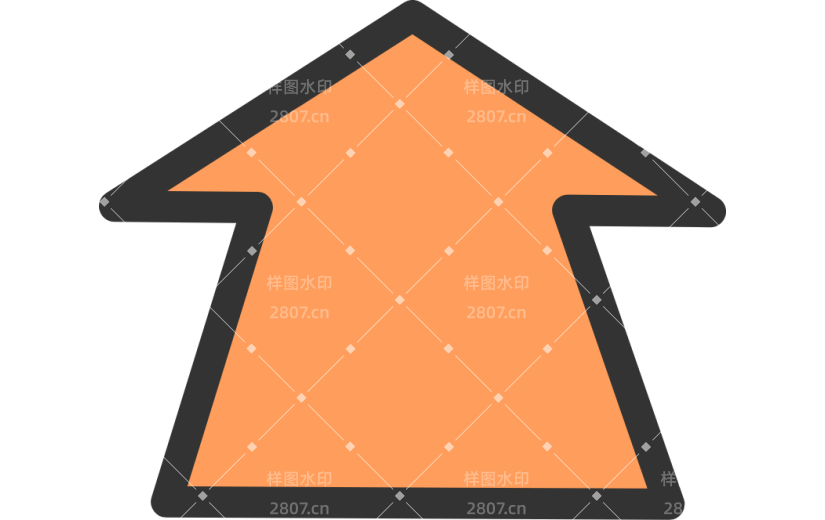 通用箭头卡通感贴纸