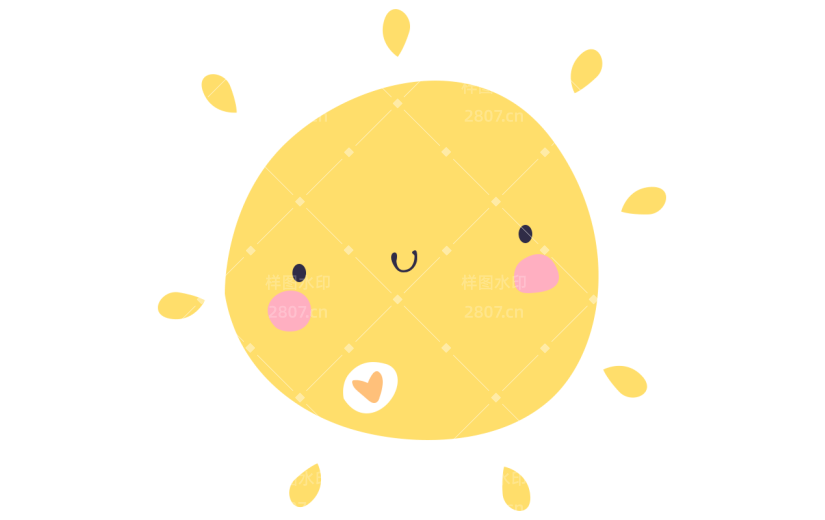 通用儿童节卡通感贴纸