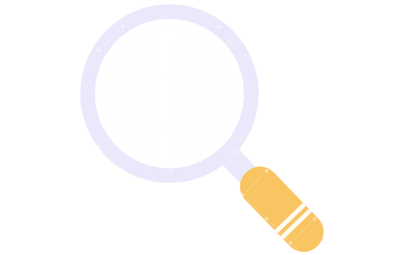 手绘-安全主题贴纸SVG-放大镜