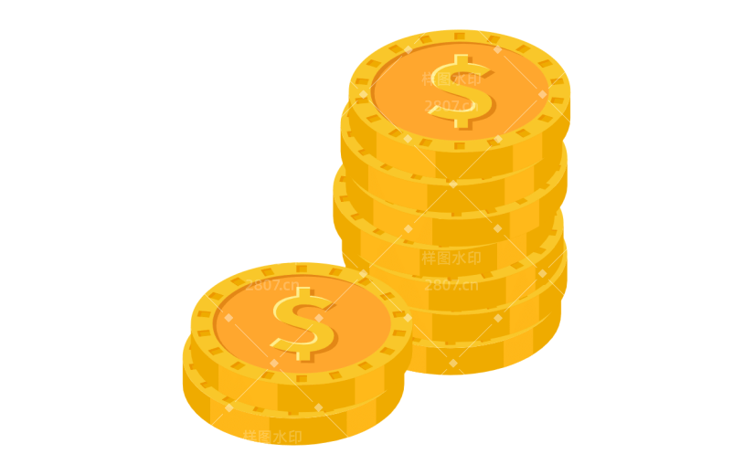 金融理财货币元素贴纸-SVG1