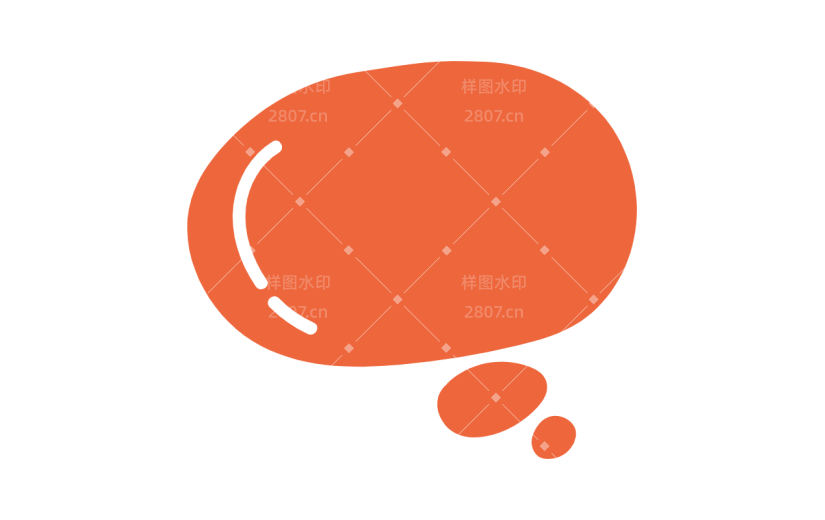 扁平-对话气泡基础装饰元素4