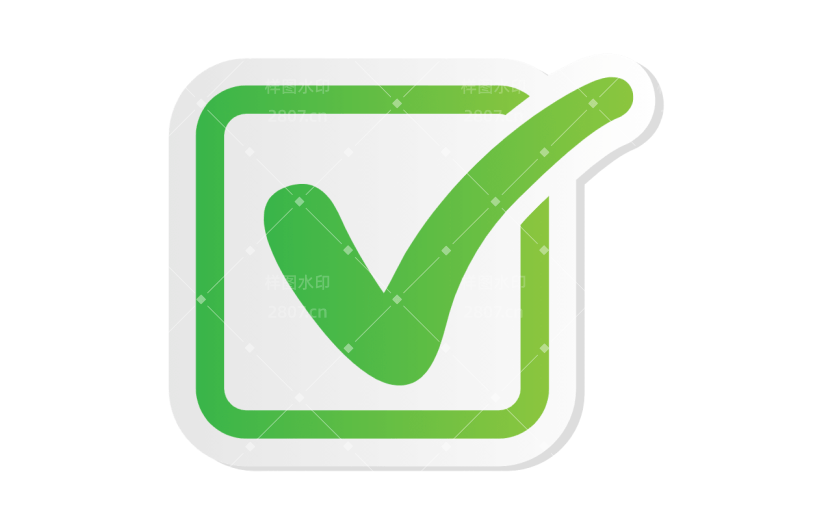 ICON-矢量打勾图标12
