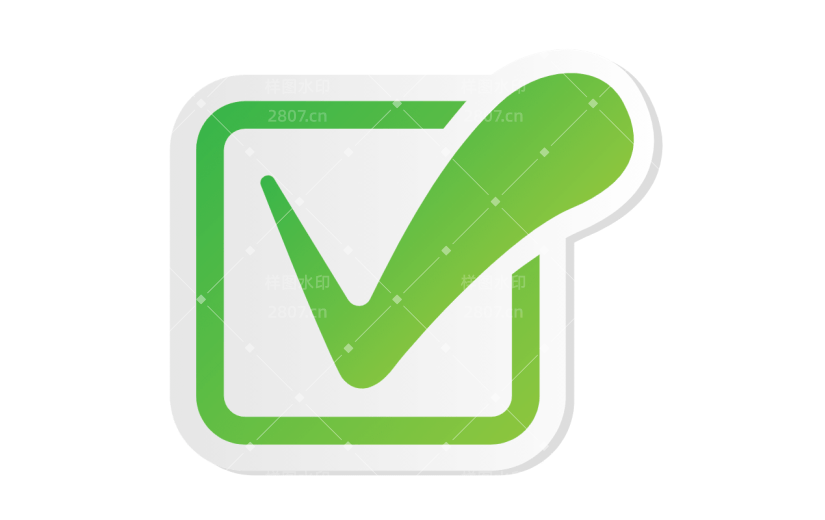 ICON-矢量打勾图标13