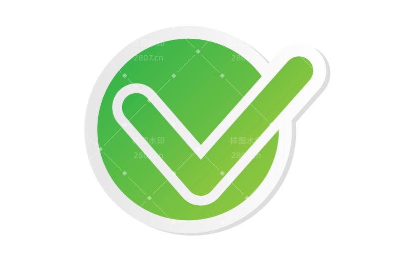 ICON-矢量打勾图标6