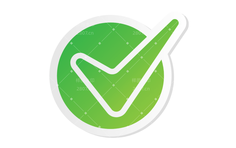 ICON-矢量打勾图标7