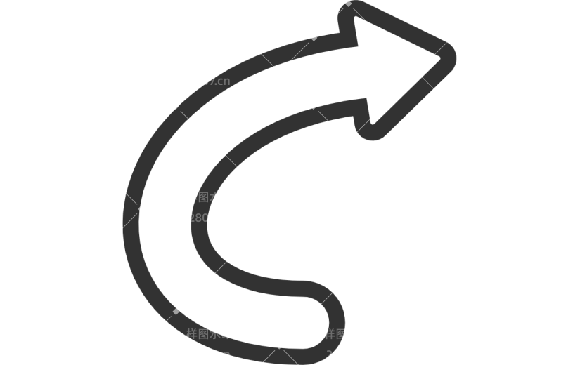扁平-箭头贴纸-SVG12