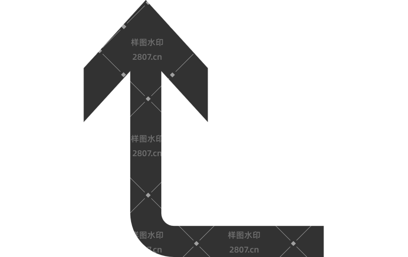 扁平-箭头贴纸-SVG10