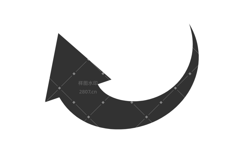 扁平-箭头贴纸-SVG9