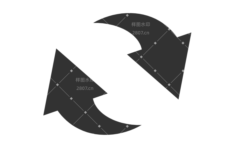 扁平-箭头贴纸-SVG10