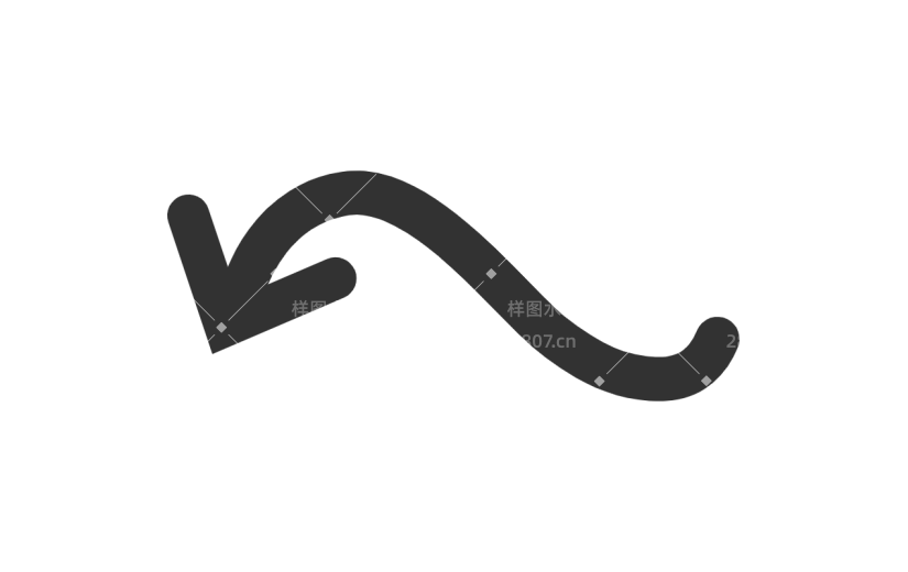 扁平-箭头贴纸-SVG8