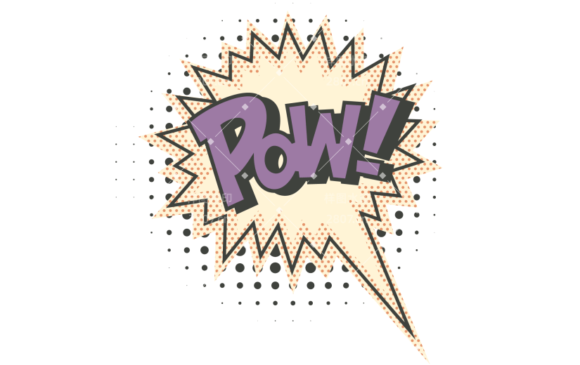 Comic Style Text Sticker