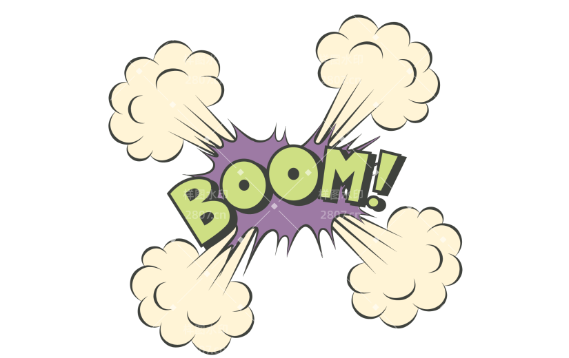 Comic Style Text Sticker