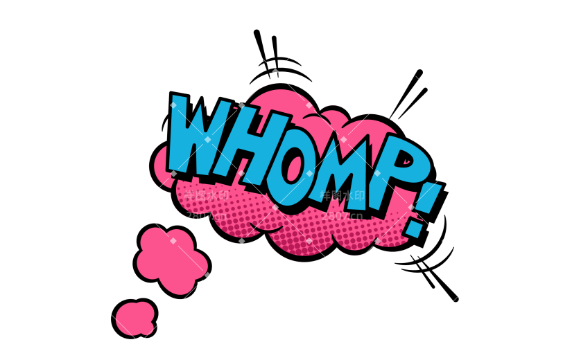 Comic Style Text Sticker