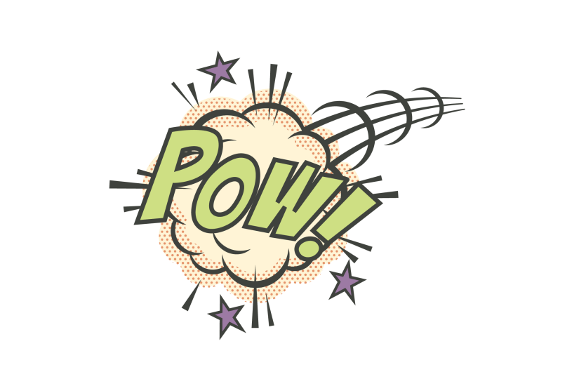 Comic Style Text Sticker