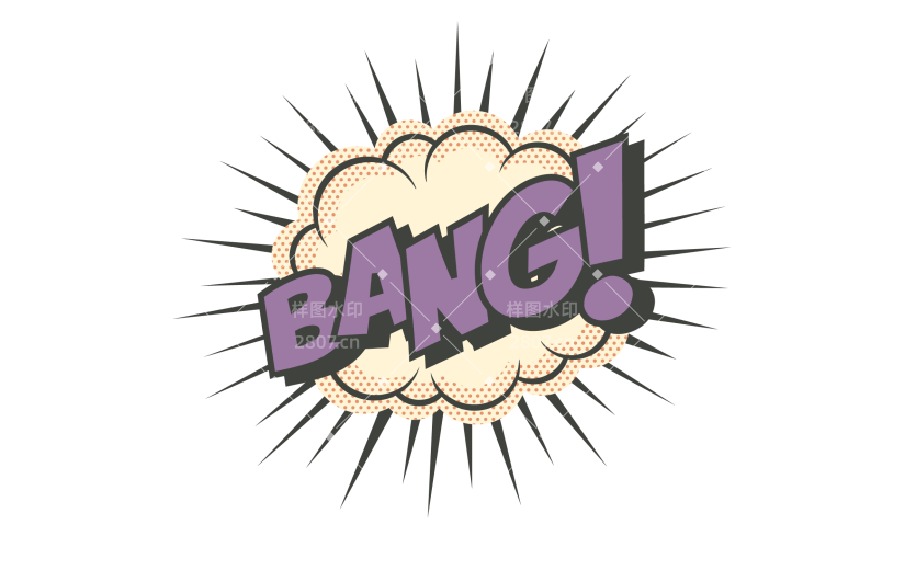 Comic Style Text Sticker