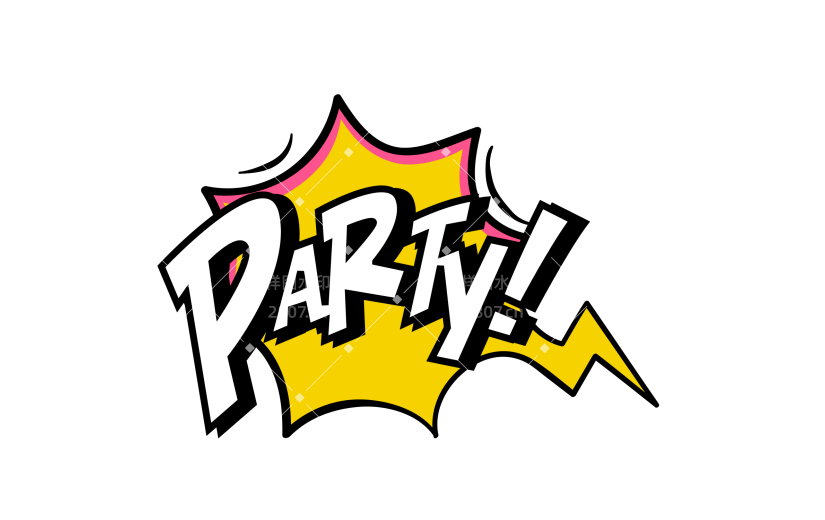 Comic Style Text Sticker
