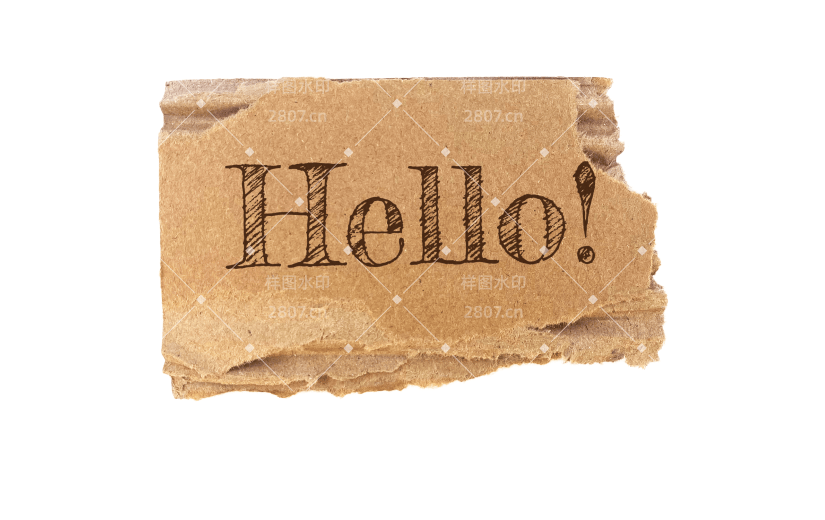 Teared Paper Text Sticker