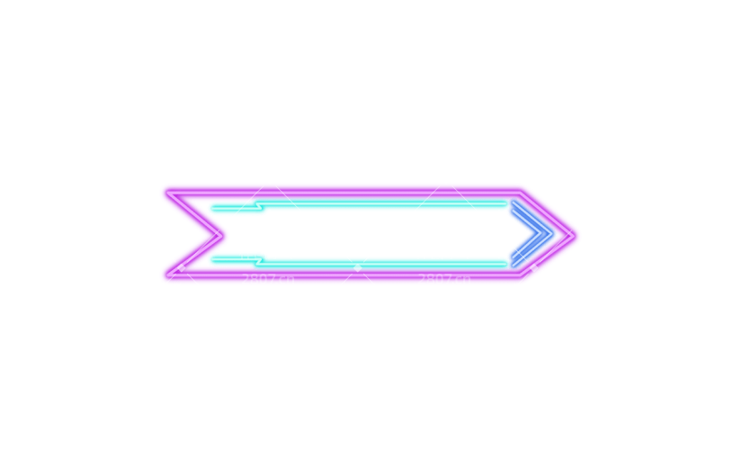 霓虹灯风文本框贴纸-SVG10