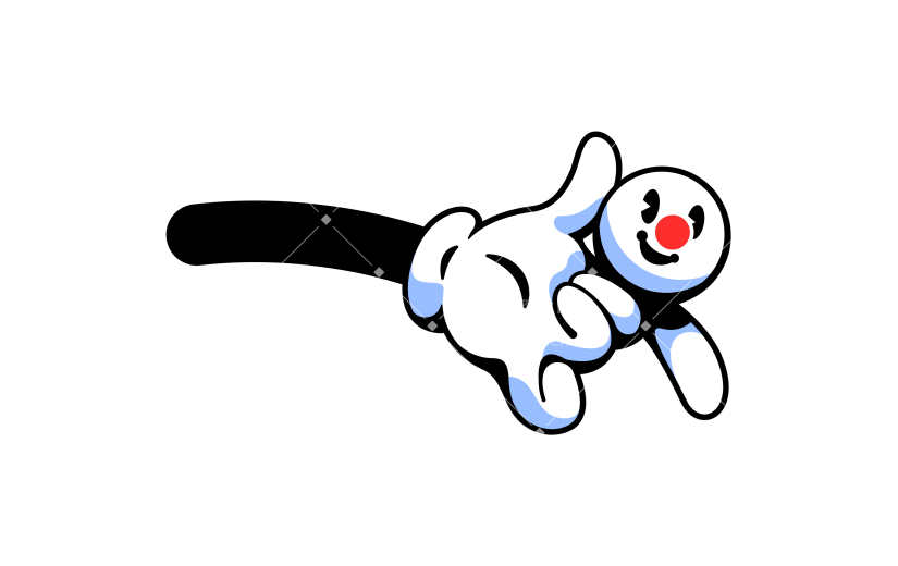 愚人节插画小丑手绘贴纸