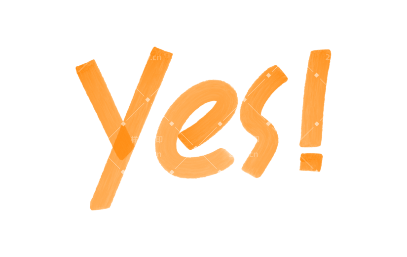 符号标记仿手写感清新彩色马克笔涂鸦笔迹艺术字贴纸