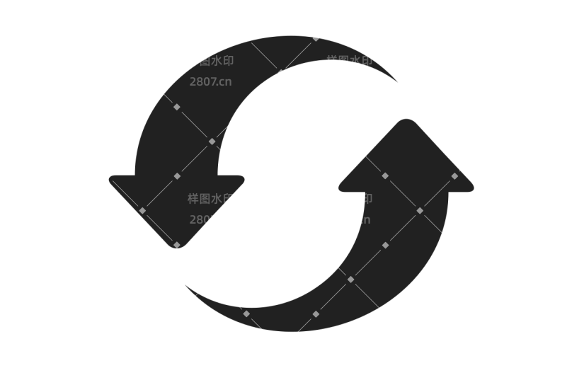 箭头元素黑色贴纸
