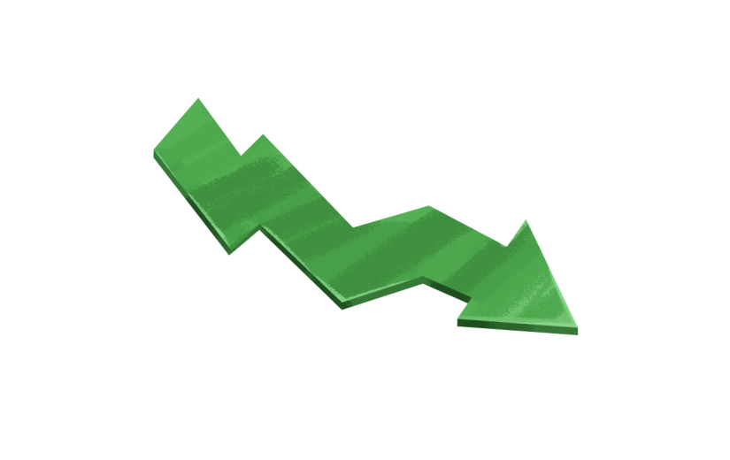 手绘风-金融理财贴纸-箭头