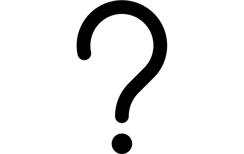 图标系列-通用-矢量规则问号贴纸